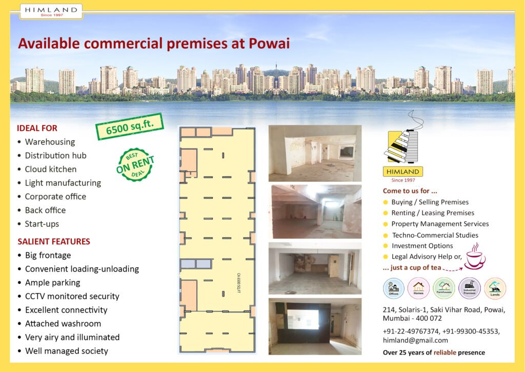 6500 sq.ft Office for rent | Himland | Website By Incinc Media