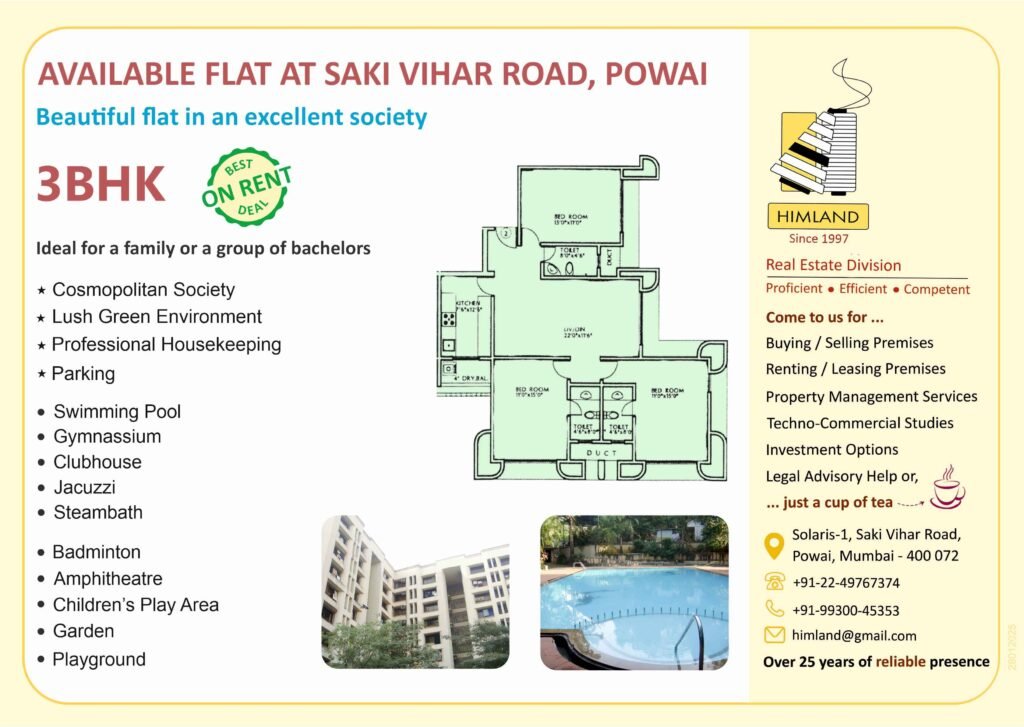 Vasukaml 3bhk | Himland | Website By Incinc Media